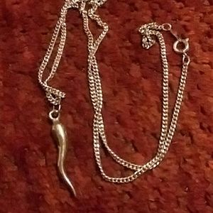 Italian Horn Corno Evil Eye Luck Charm Pendant